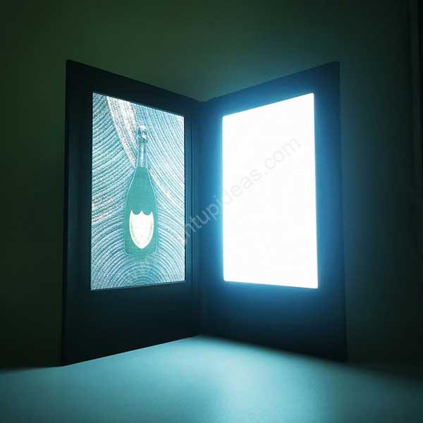 illuminate menu,led menu cover,backlit menu manufacturer